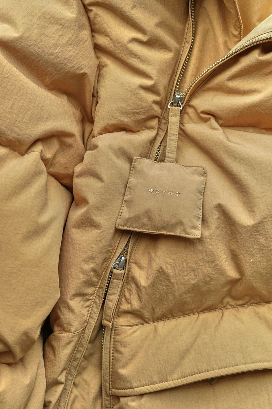 WRYHT - ASYMMETRY FRONT DOWN JACKET - BISQUE