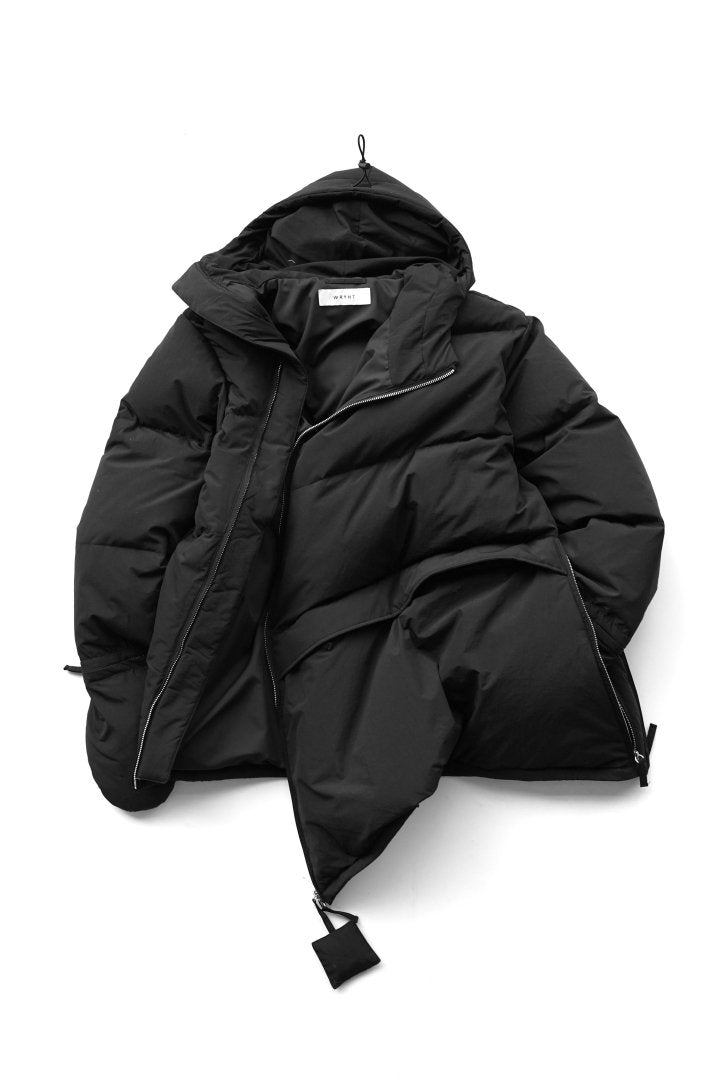 WRYHT - ASYMMETRY FRONT DOWN JACKET - BLACK