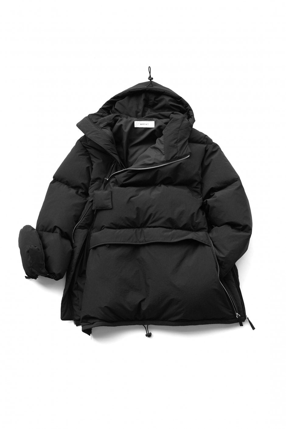 WRYHT - ASYMMETRY FRONT DOWN JACKET - BLACK