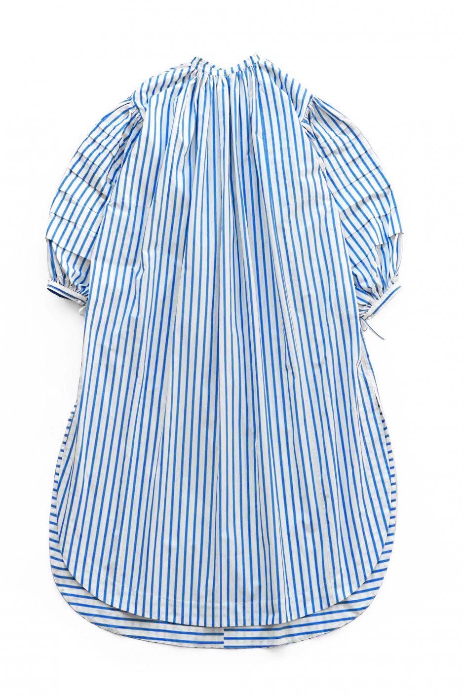 WRYHT - CHO-CHIN SLEEVE FOLK DRESS - AZUR STRIPE