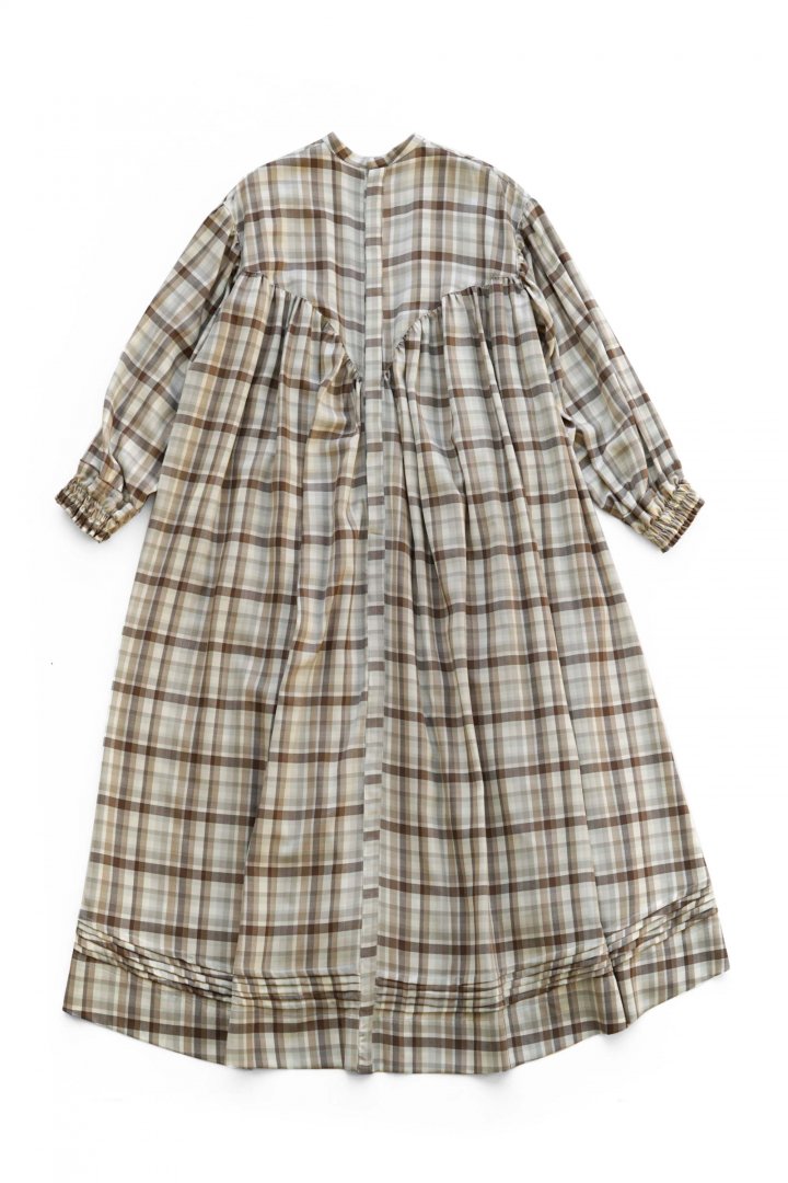 WRYHT - PLEATED NIGHT DRESS - HOUND'S TOOTH