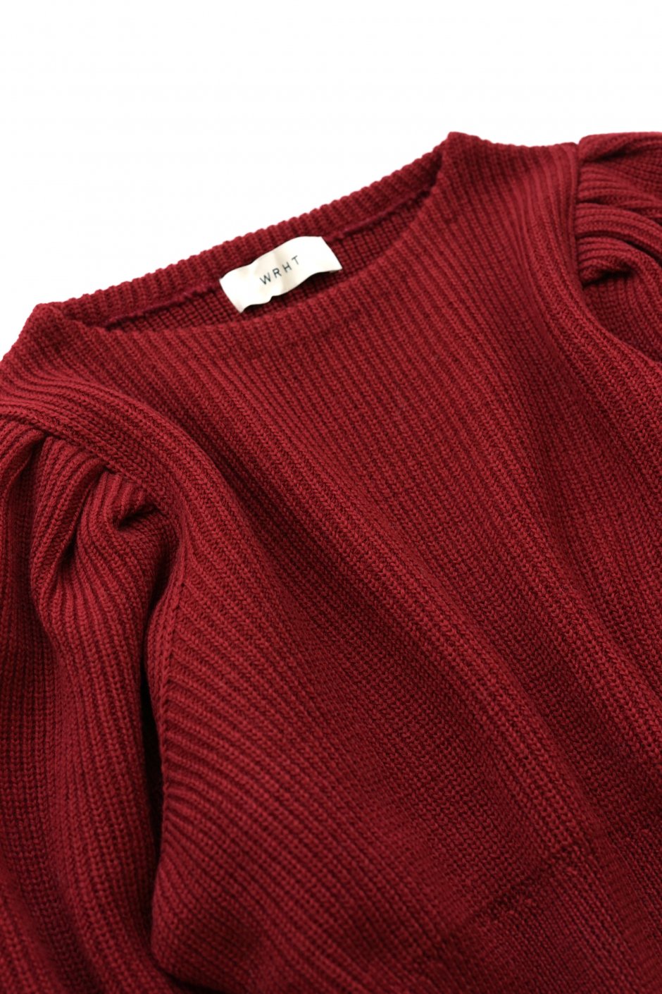 WRYHT- VICTORIAN SLEEVE RIBED TOPS - CAYENNE