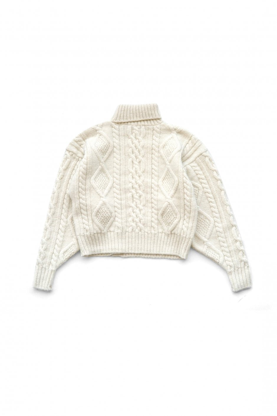 WRYHT - FISHERMAN BUTTONED SWEATER - BONE