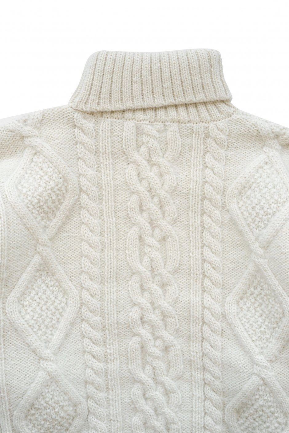 WRYHT - FISHERMAN BUTTONED SWEATER - BONE