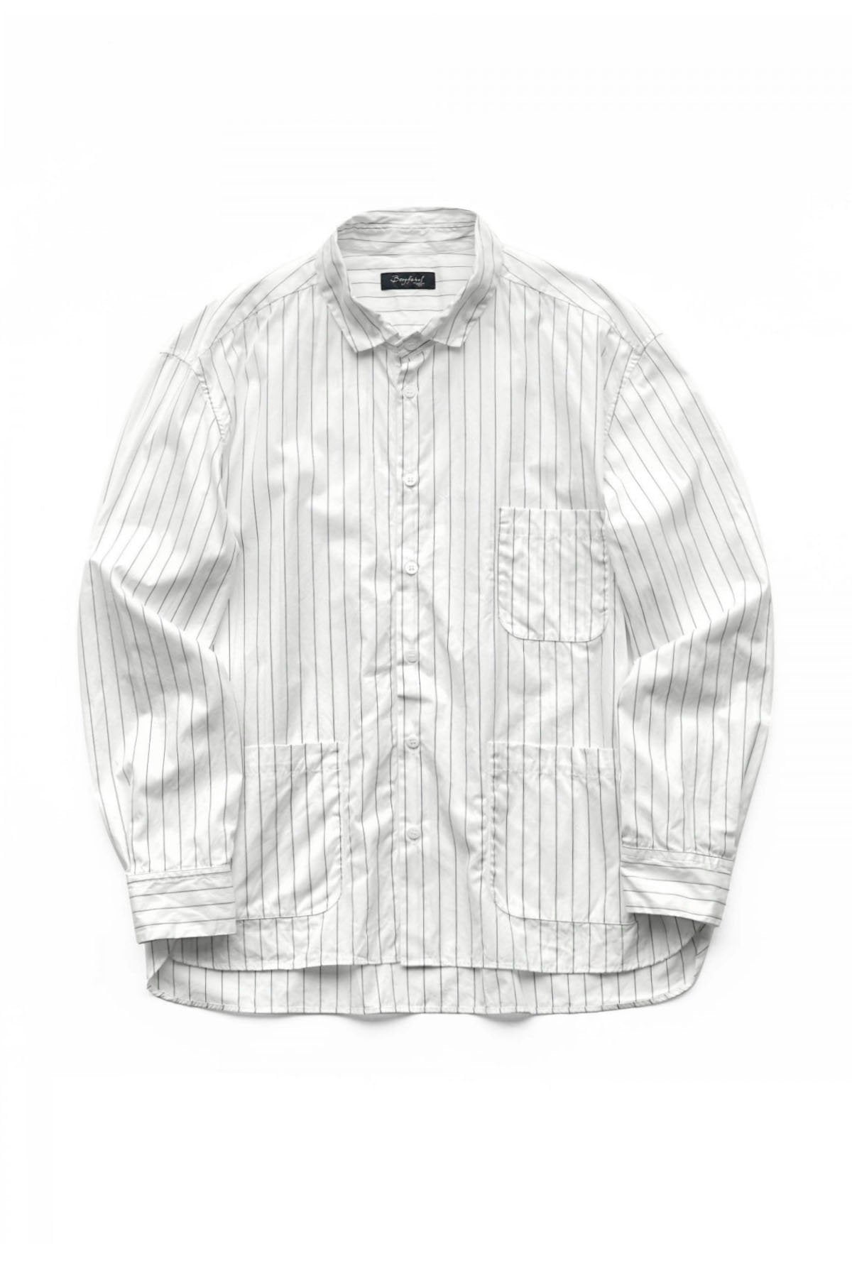 Bergfabel - FARMER SHIRT WITH 3 POCKETS - STRIPE A42