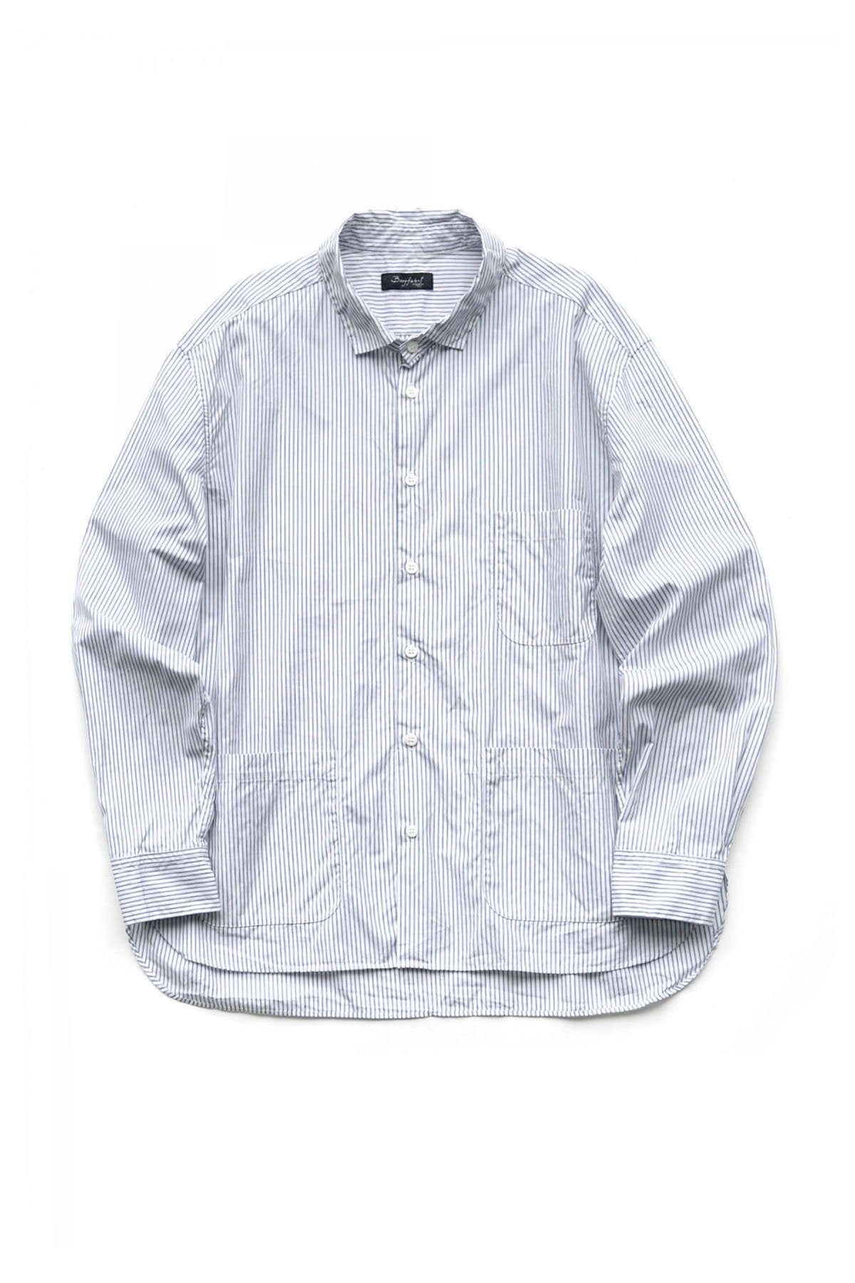 Bergfabel - FARMER SHIRT WITH 3 POCKETS - STRIPE A41