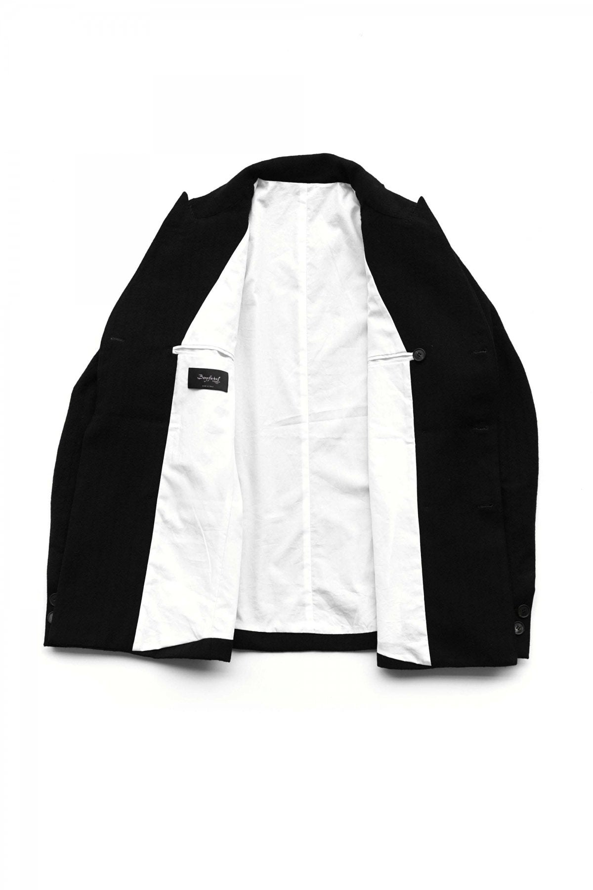 Bergfabel -DOUBLE BREAST FARMER JACKET - BLACK