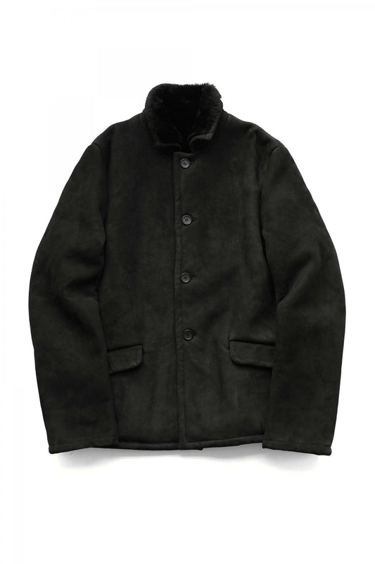 Bergfabel - SHERLING WORKER JACKET - BLACK