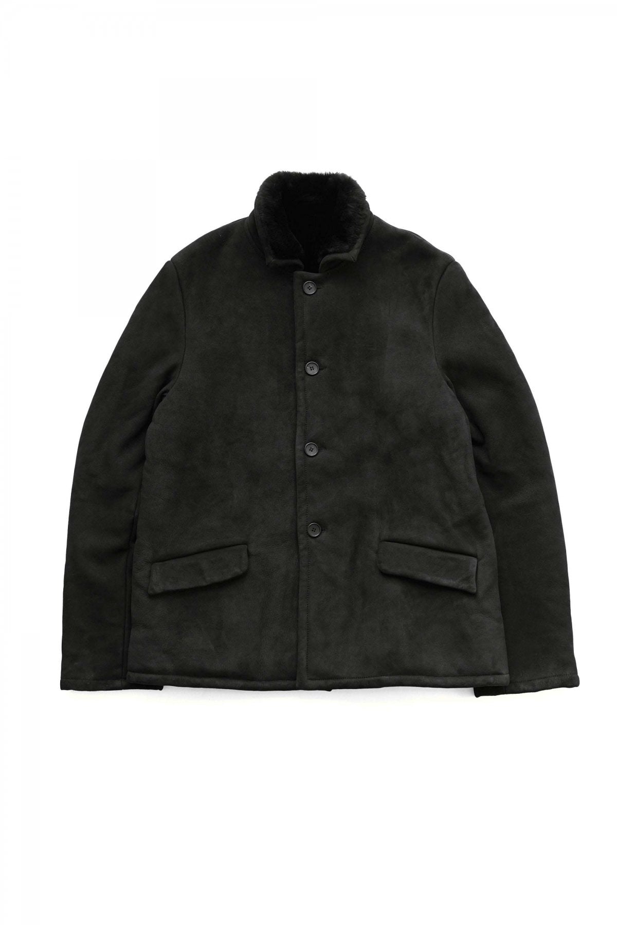 Bergfabel - SHERLING WORKER JACKET - BLACK