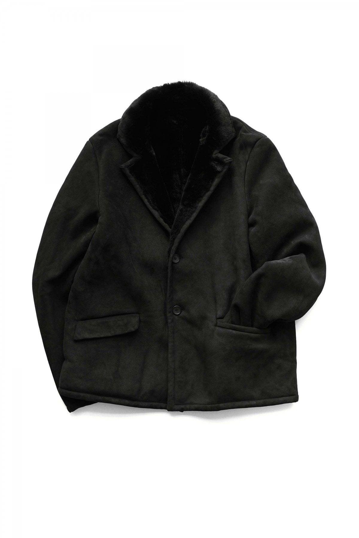 Bergfabel - SHERLING WORKER JACKET - BLACK