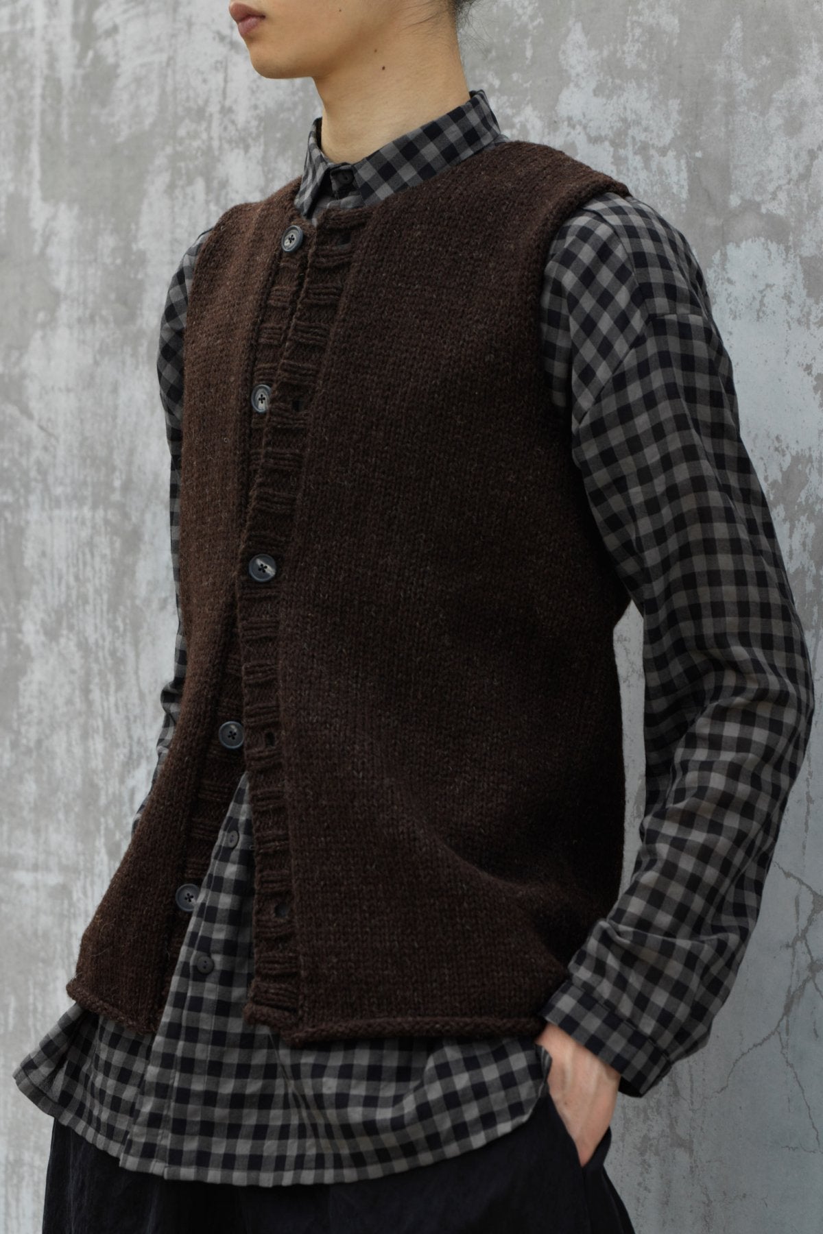 Bergfabel - VEST WITH BUTTON - GRAY