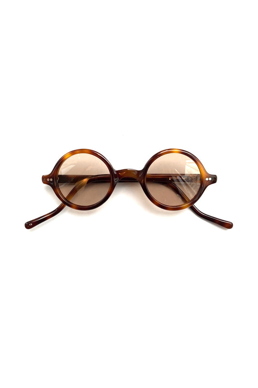 Porter Classic - ROUND SUNGLASSES - BROWN