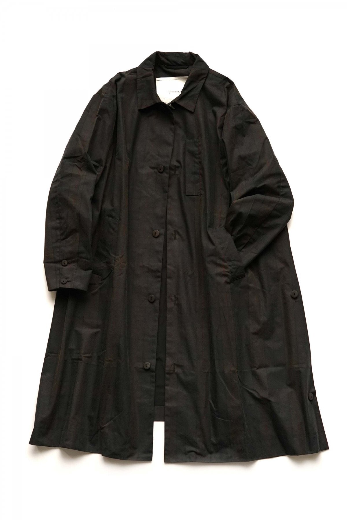 toogood - THE MESSENGER COAT - WAX COTTON - CHECK