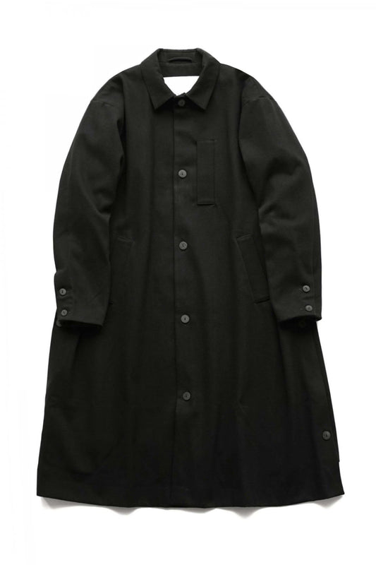 toogood - THE MESSENGER COAT - HW BRUSHED COTTON - FLINT