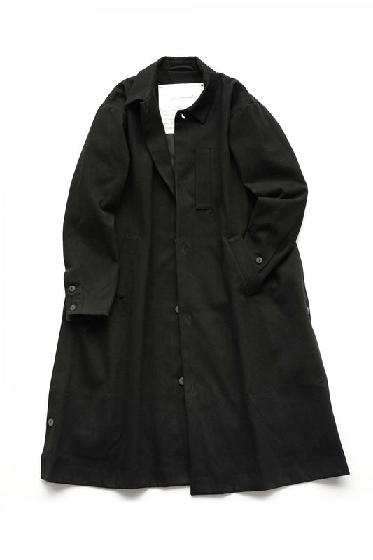 toogood - THE MESSENGER COAT - HW BRUSHED COTTON - FLINT