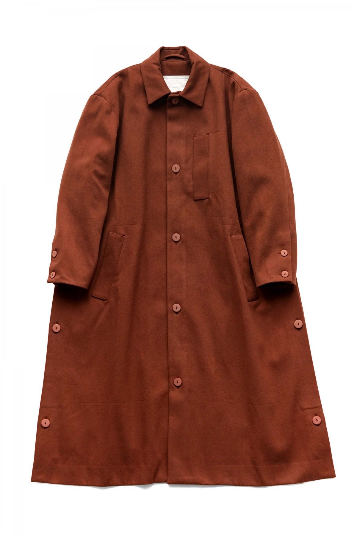 toogood - THE MESSENGER COAT - HW BRUSHED COTTON - RUSSET