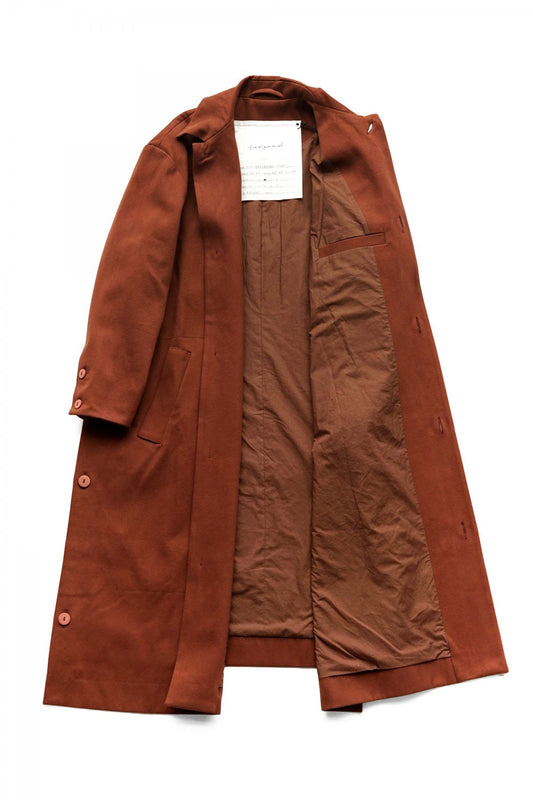 toogood - THE MESSENGER COAT - HW BRUSHED COTTON - RUSSET