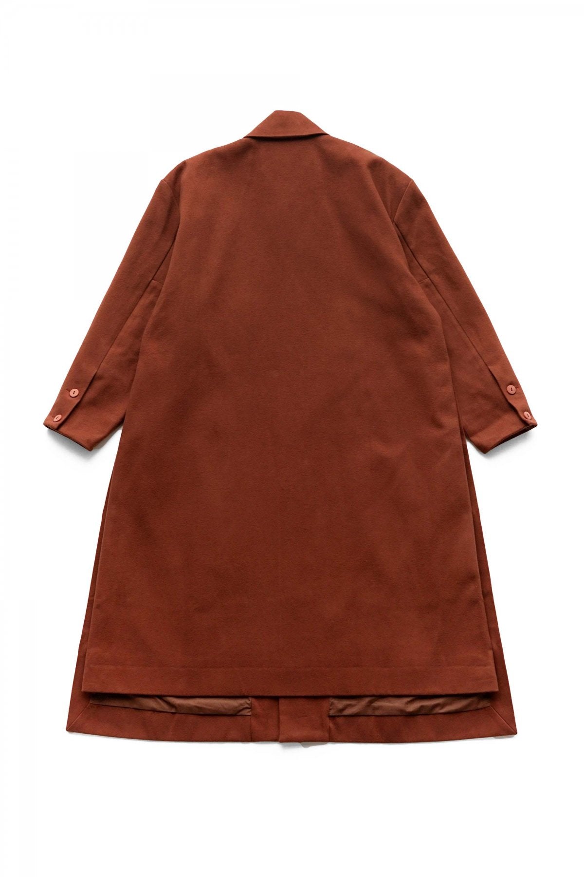 toogood - THE MESSENGER COAT - HW BRUSHED COTTON - RUSSET