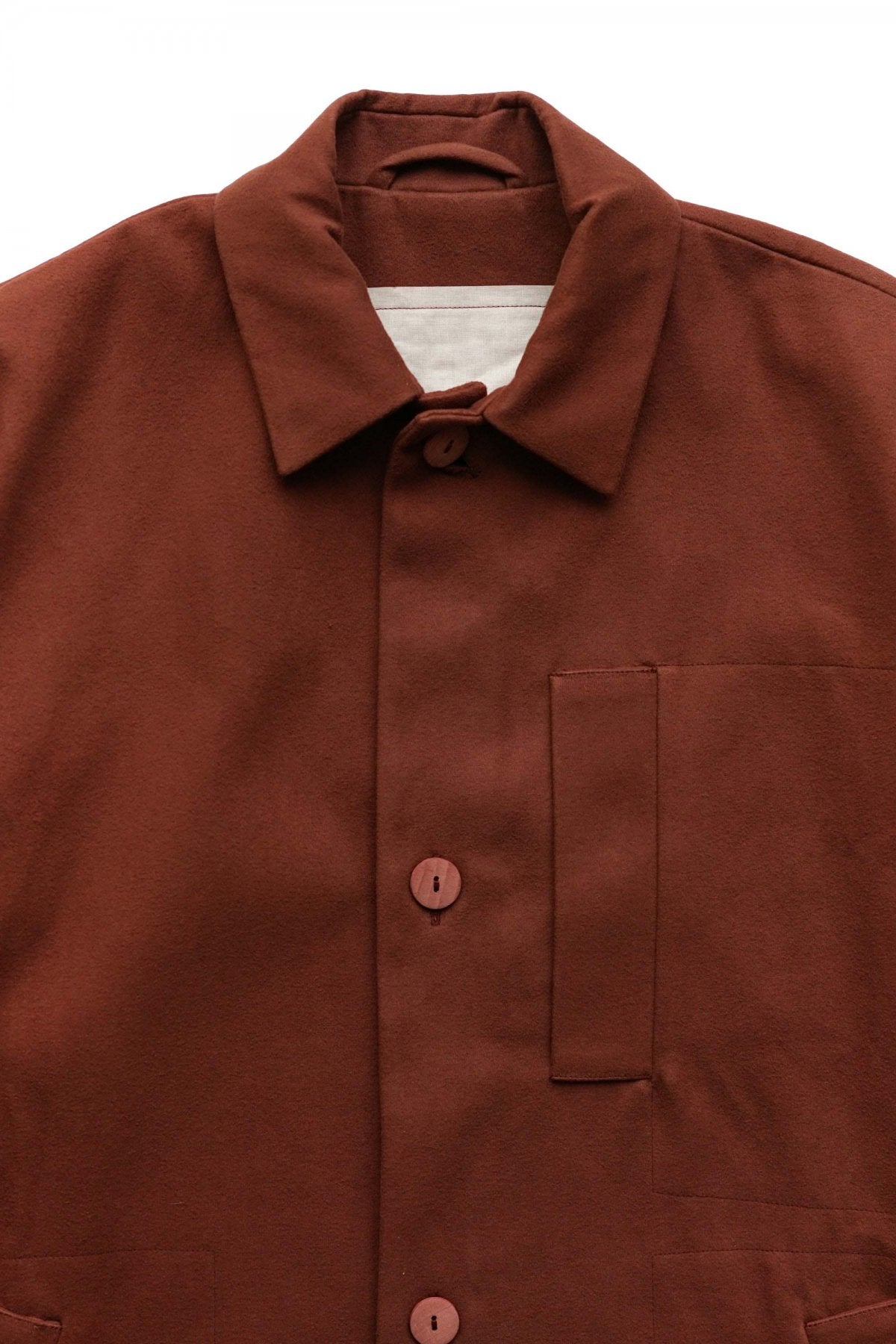 toogood - THE MESSENGER COAT - HW BRUSHED COTTON - RUSSET