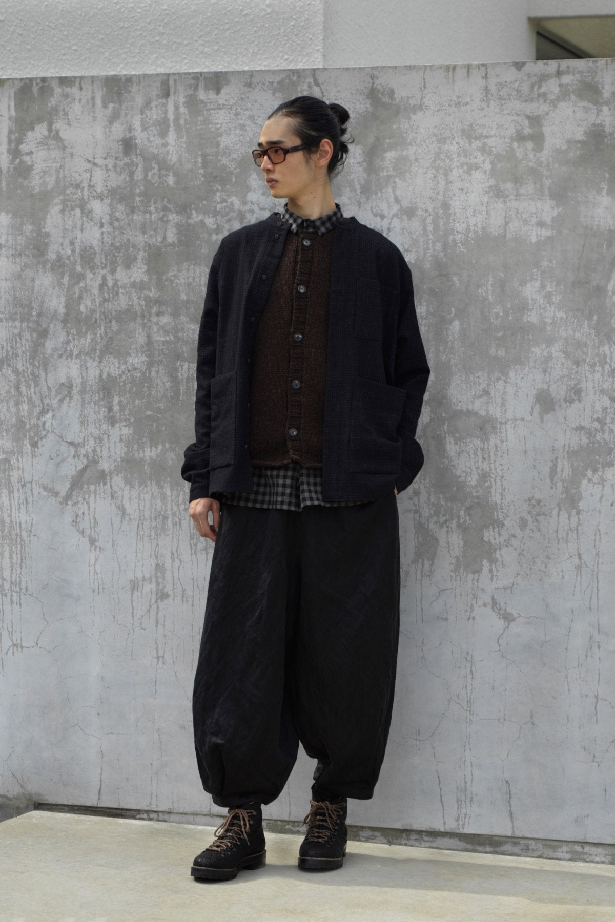 toogood - THE SCAFFOLDER TROUSER - CRUMPLED CUPRO - FLINT