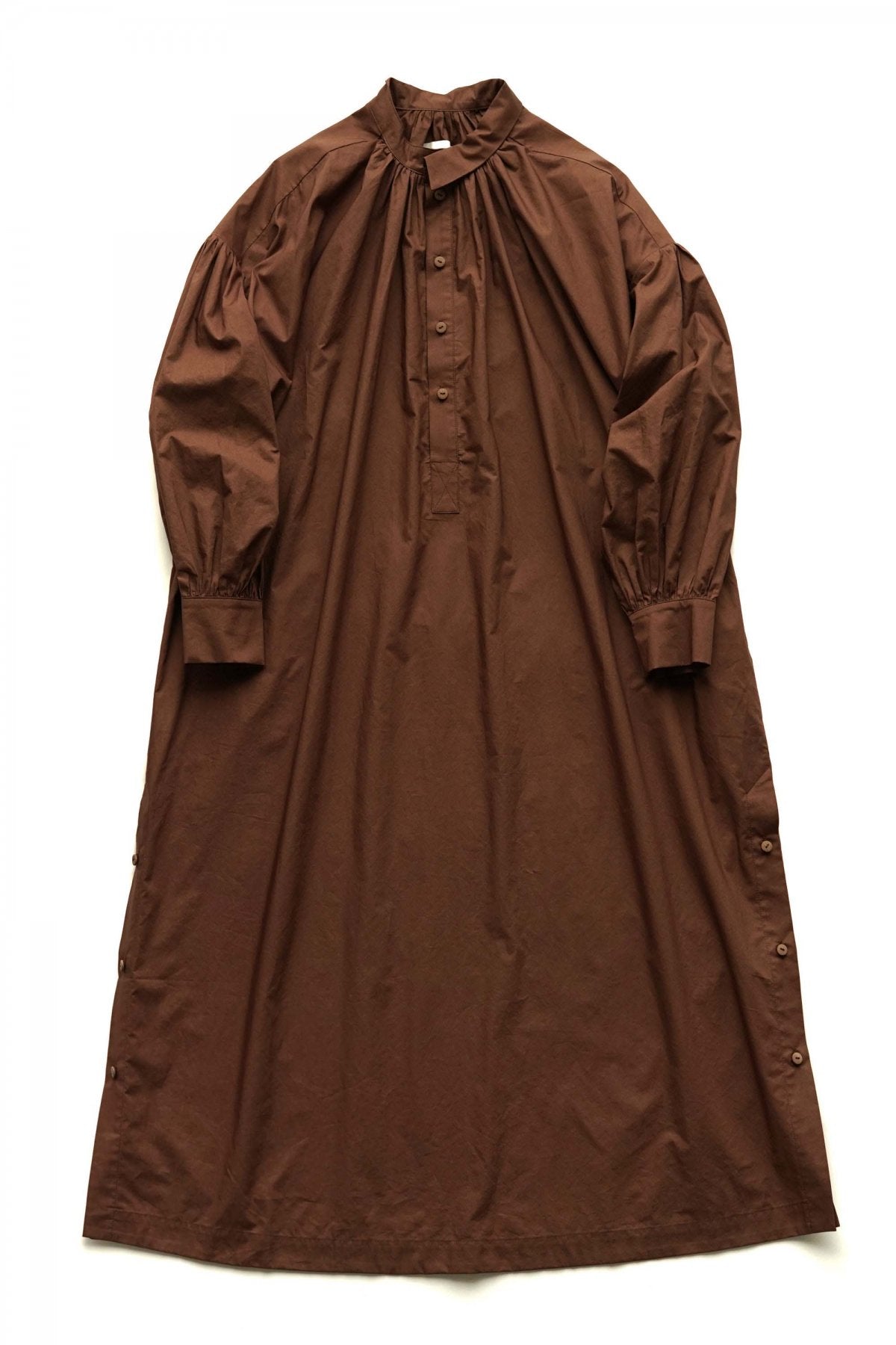 toogood - THE SHEPHERD DRESS - WASHED COTTON - CHESTNUT