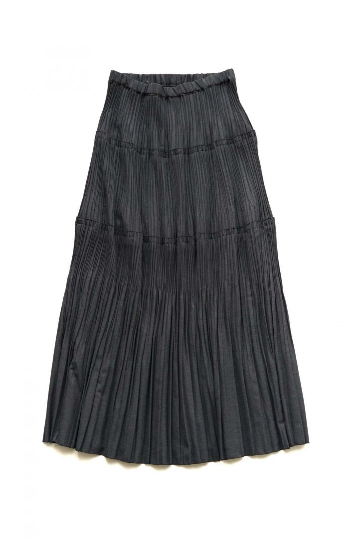 Nigel Cabourn woman - FOLKLORE PLEATS SKIRT - NAVY