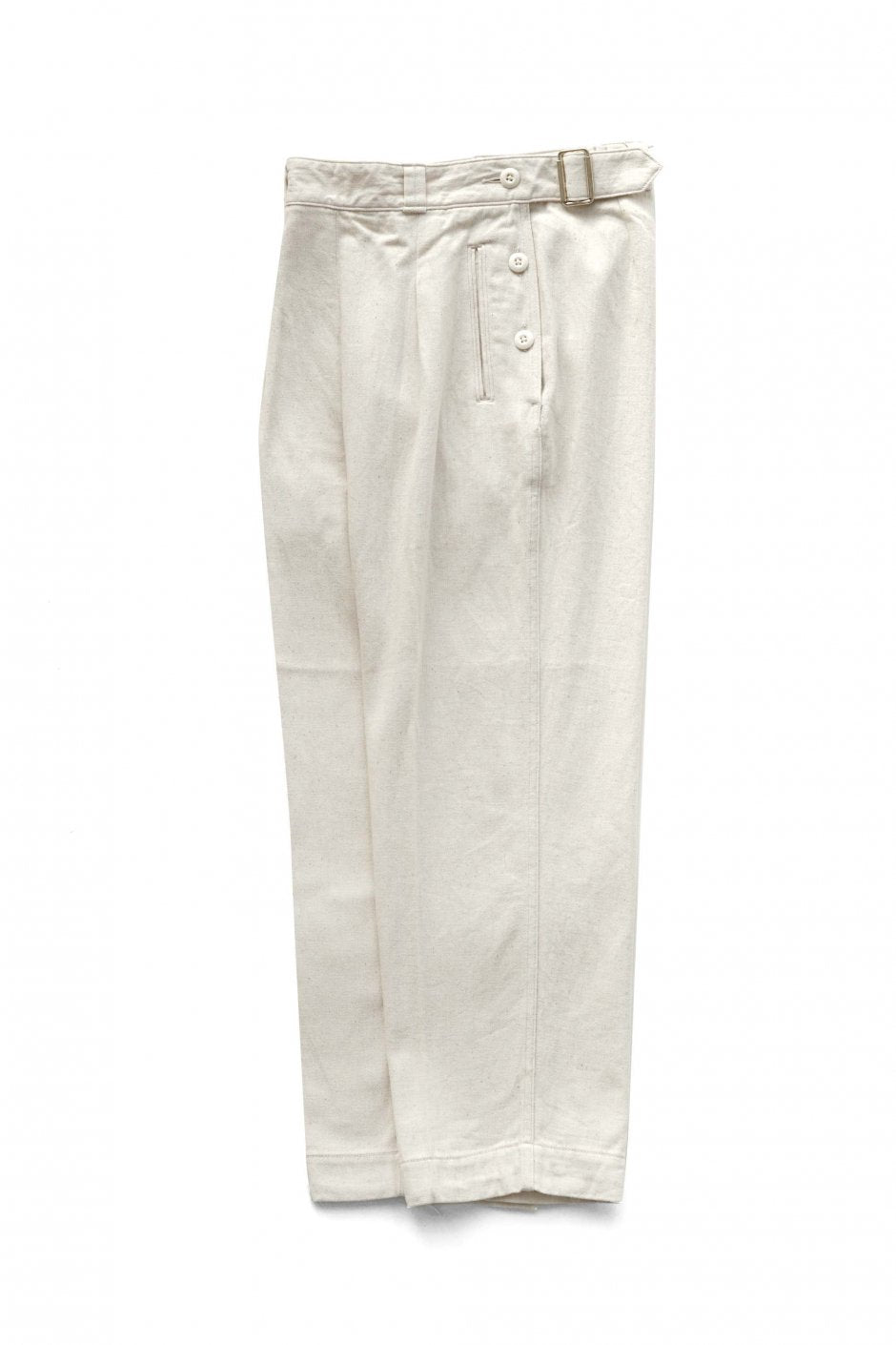 Nigel Cabourn WOMEN'S - COTTON LOOSE CHINO ARMY PANT - IVORY