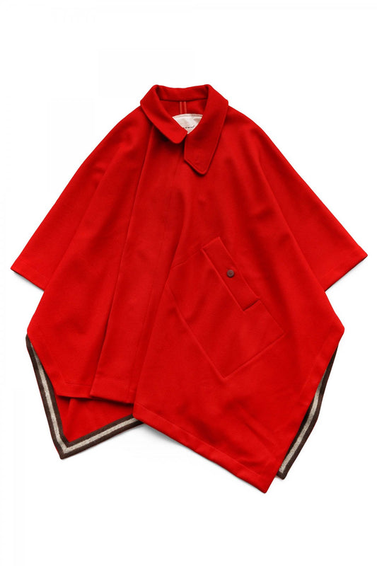 toogood - THE NOMAD CAPE CAVALRY TWILL - SCARLET