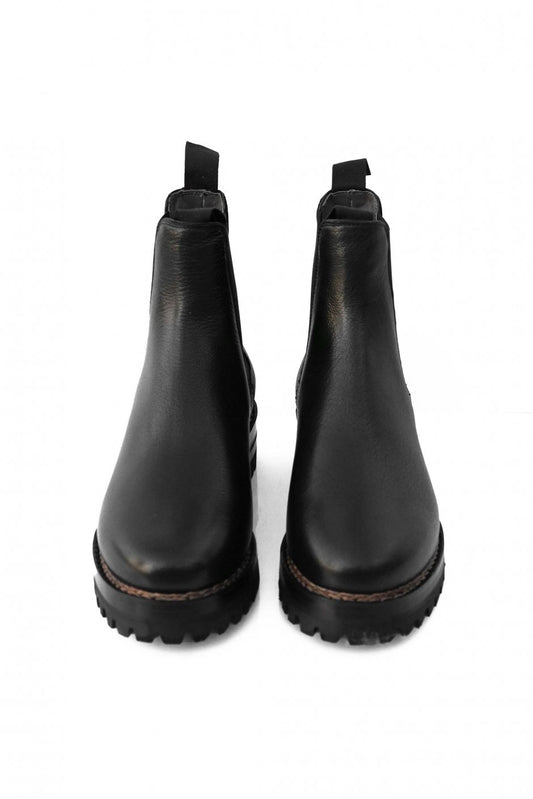 F.LLI Giacometti - FG578 - SIDE GORE BOOTS - GOAT LEATHER - BLACK