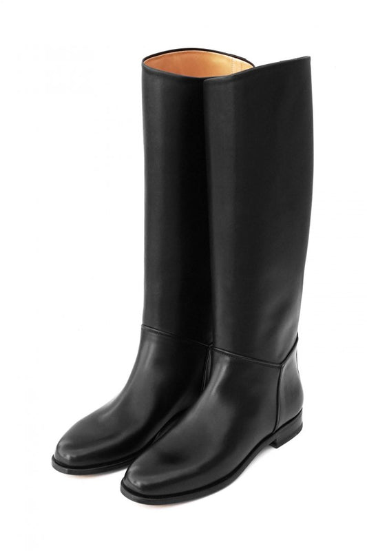 F.LLI Giacometti - FG570 - HORSE RIDING BOOTS - CALF LEATHER - BLACK