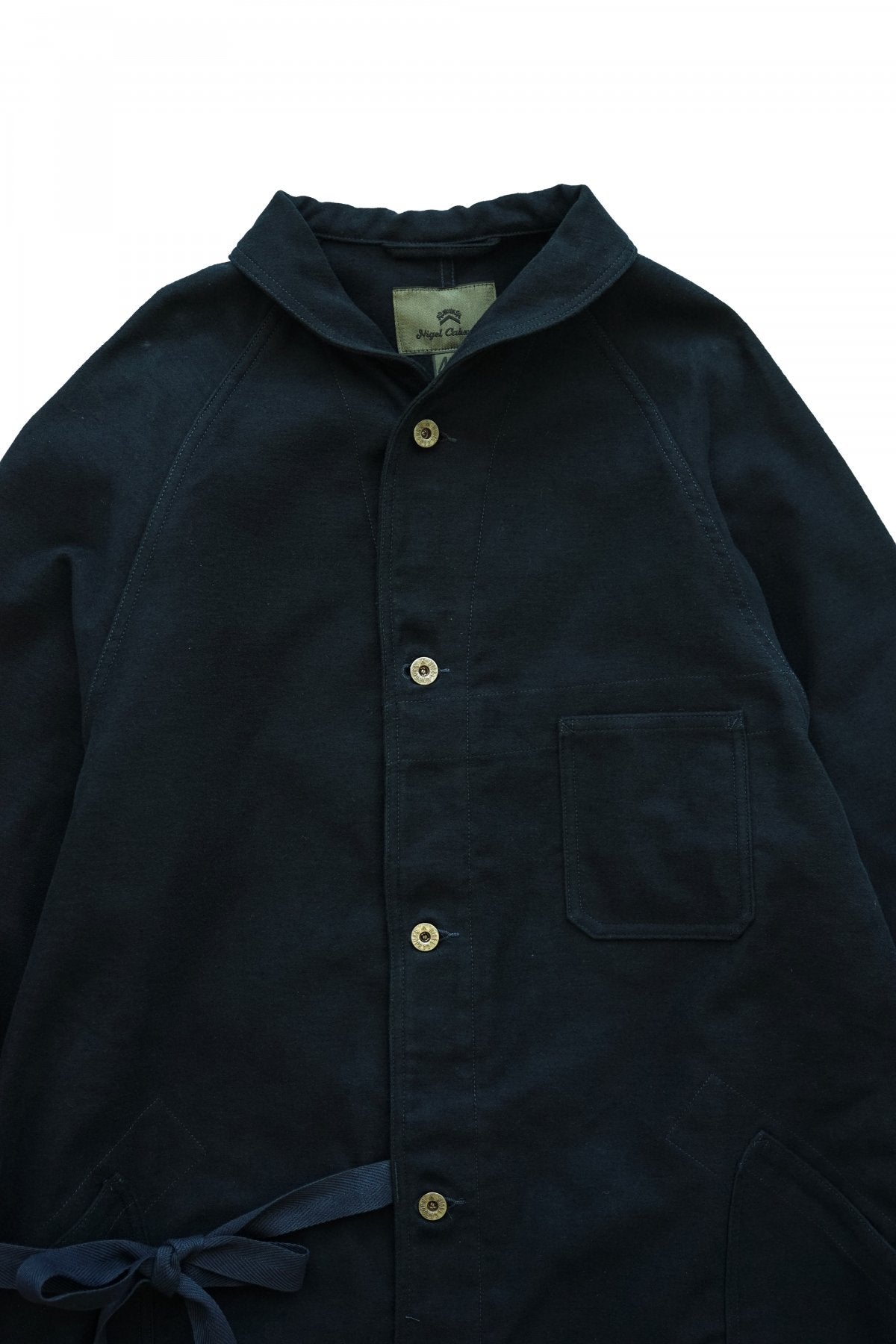 Nigel Cabourn - 40s ENGINEER COAT MOLESKIN - NAVY