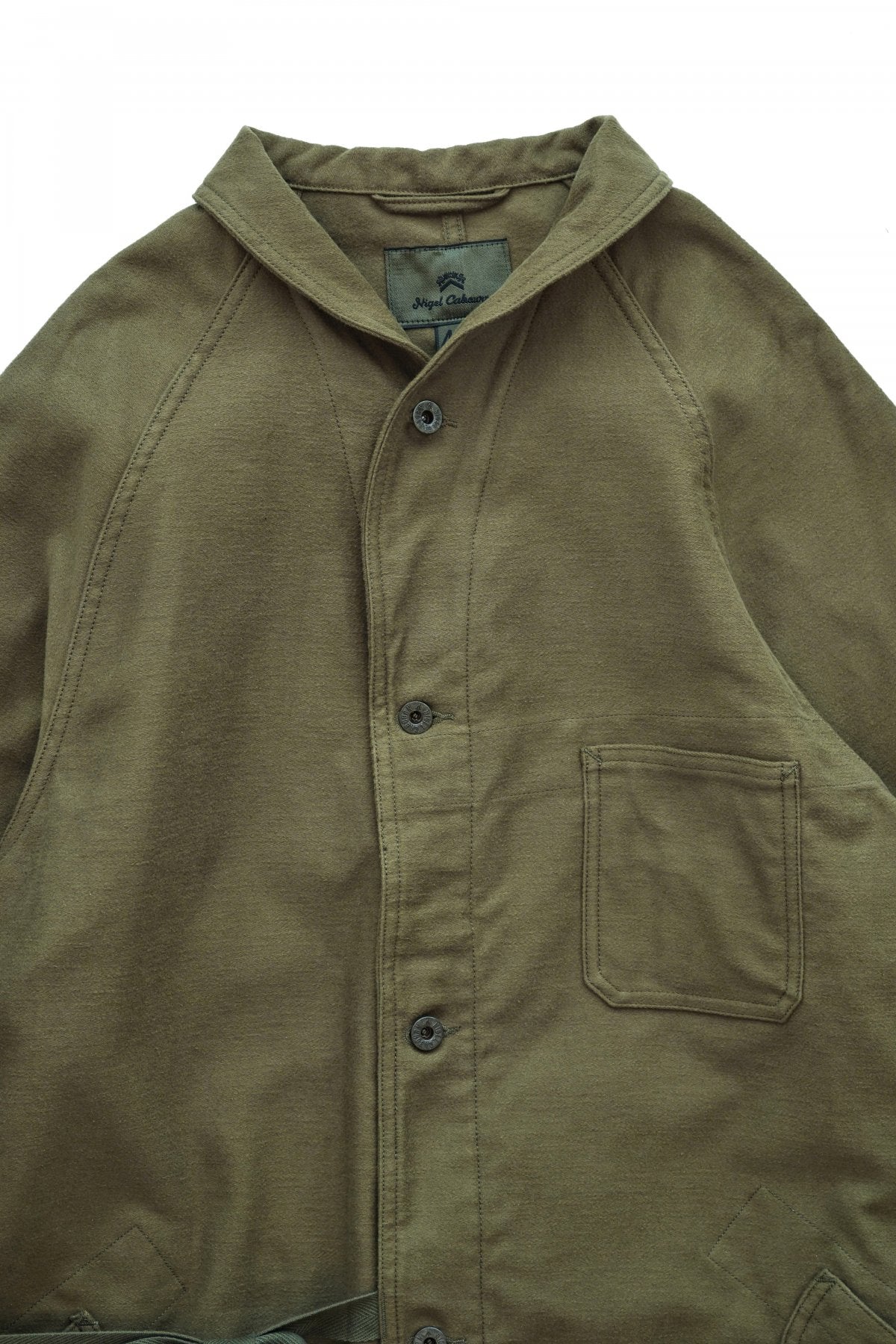 Nigel Cabourn - 40s ENGINEER COAT MOLESKIN - KHAKI