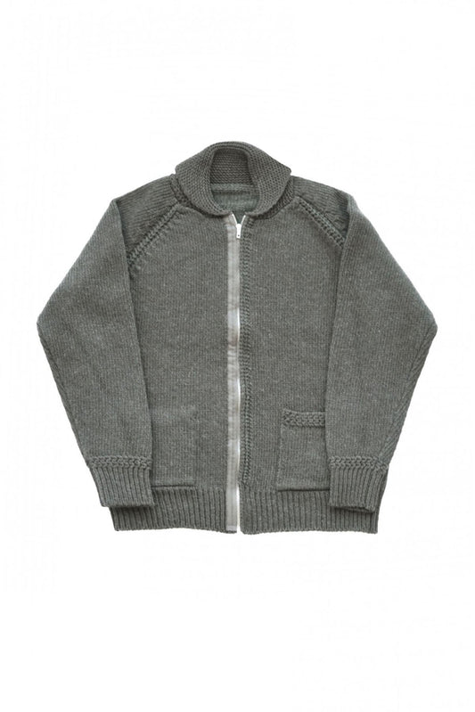 Nigel Cabourn - 40s USAF ZIP CARDIGAN C2 TYPE - OLIVE