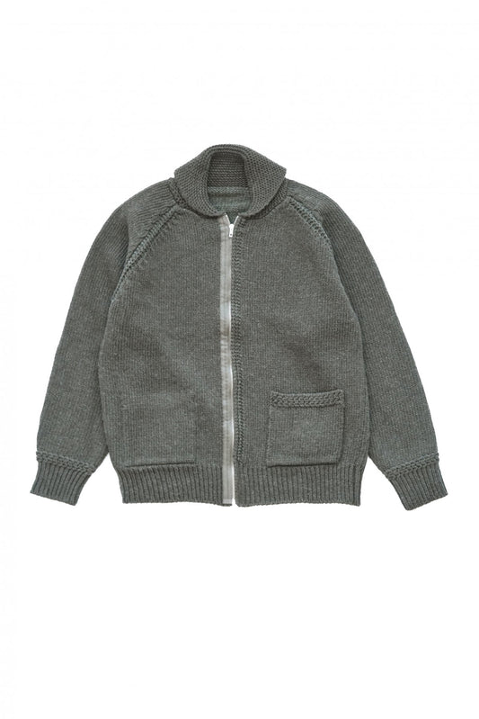 Nigel Cabourn - 40s USAF ZIP CARDIGAN C2 TYPE - OLIVE