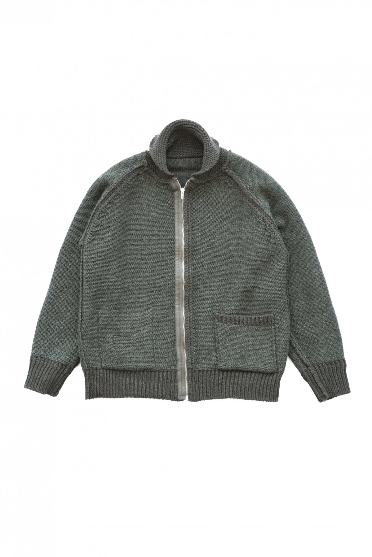 Nigel Cabourn - 40s USAF ZIP CARDIGAN C2 TYPE - OLIVE