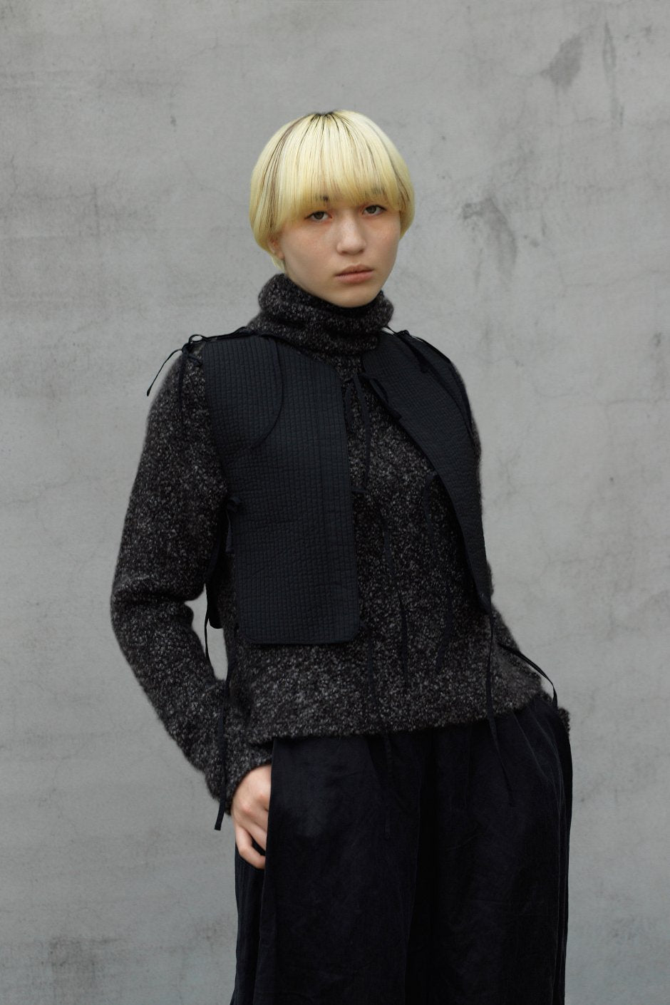 humoresque - BOUCLE TURTLE - GRAY×BLACK