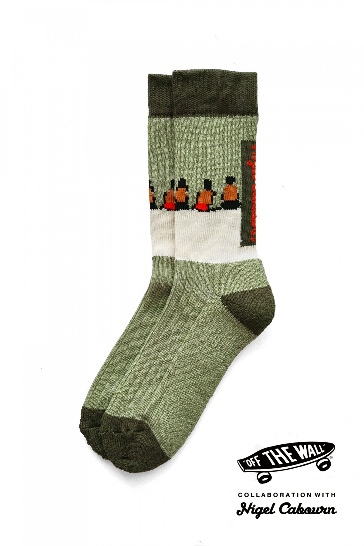 VAULT BY VANS × NIGEL CABOURN - CREW SOCKS - LODEN GREEN