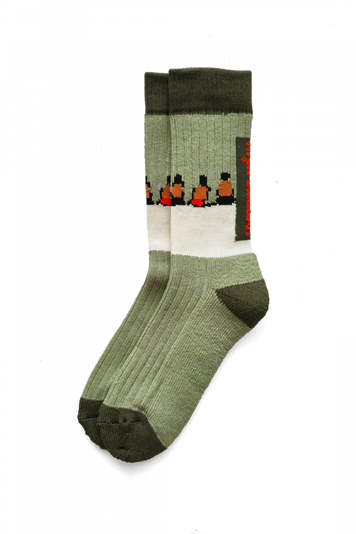 VAULT BY VANS × NIGEL CABOURN - CREW SOCKS - LODEN GREEN