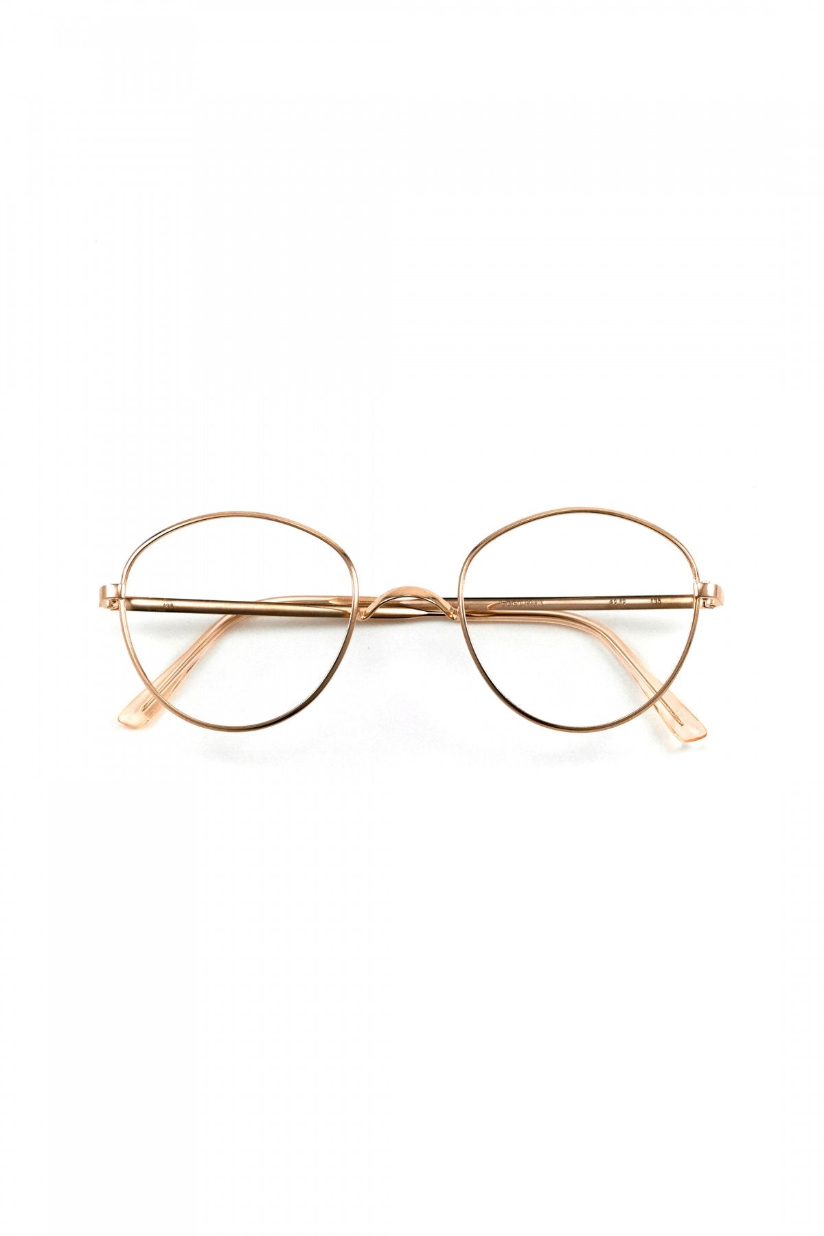 1960s FRANCE VINTAGE EYEGLASS METAL WELLINGTON - OPT-769