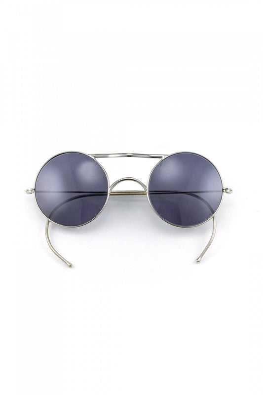 1970s FRANCE VINTAGE W-BRIDGE METAL SUNGLASS - OPT-772