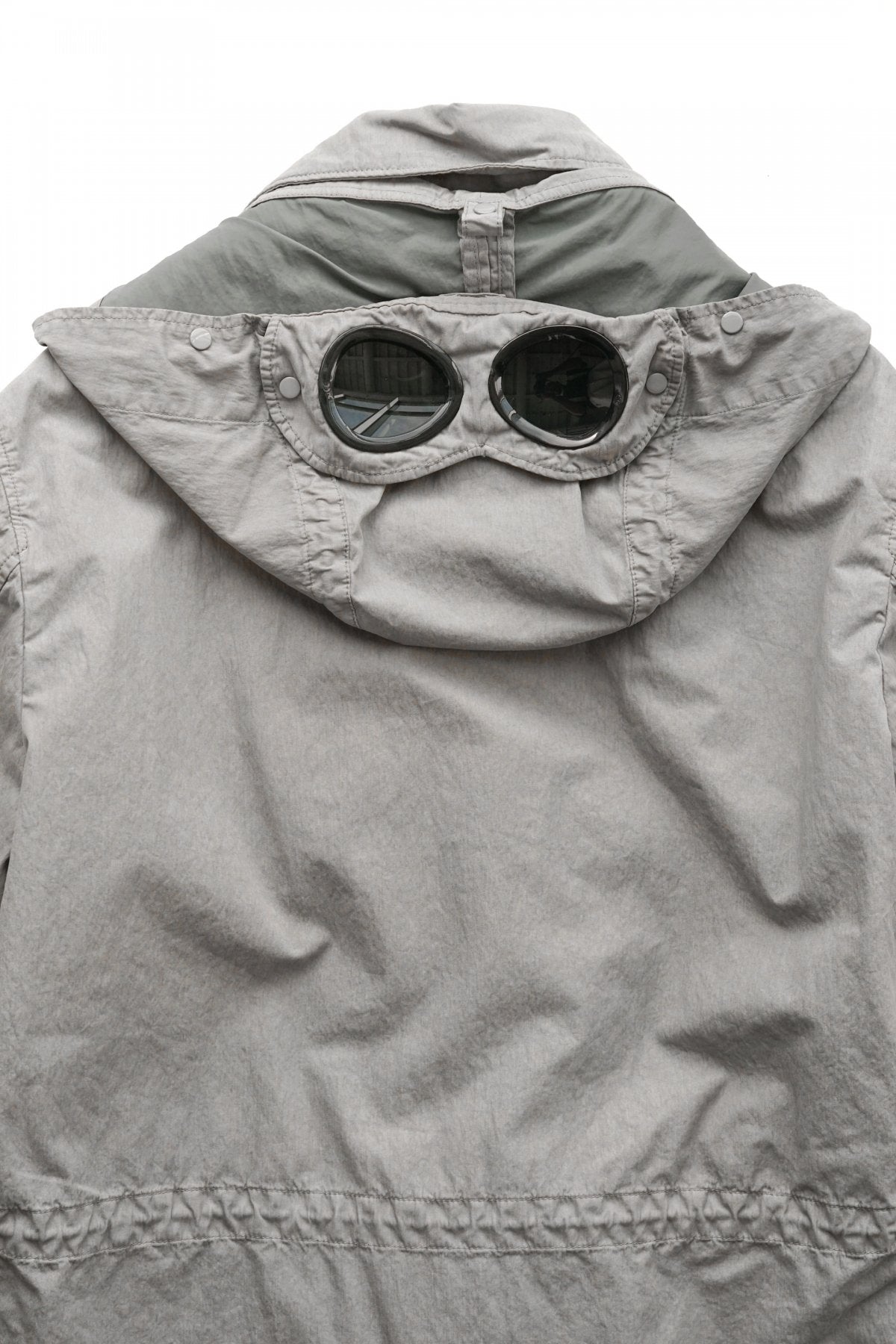 C.P.COMPANY - 50 FILI PLATED GOGGLE JACKET - MOON MIST