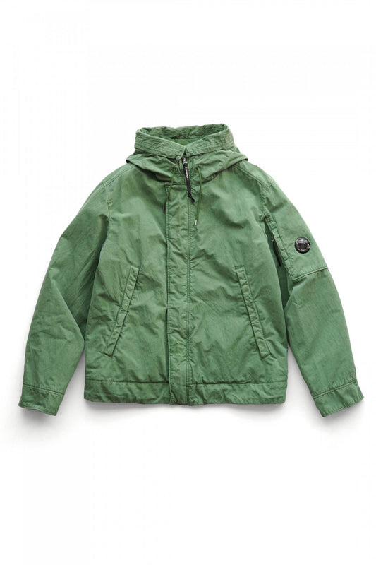 C.P.COMPANY - 50 FILI PLATED JACKET - ELM GREEN