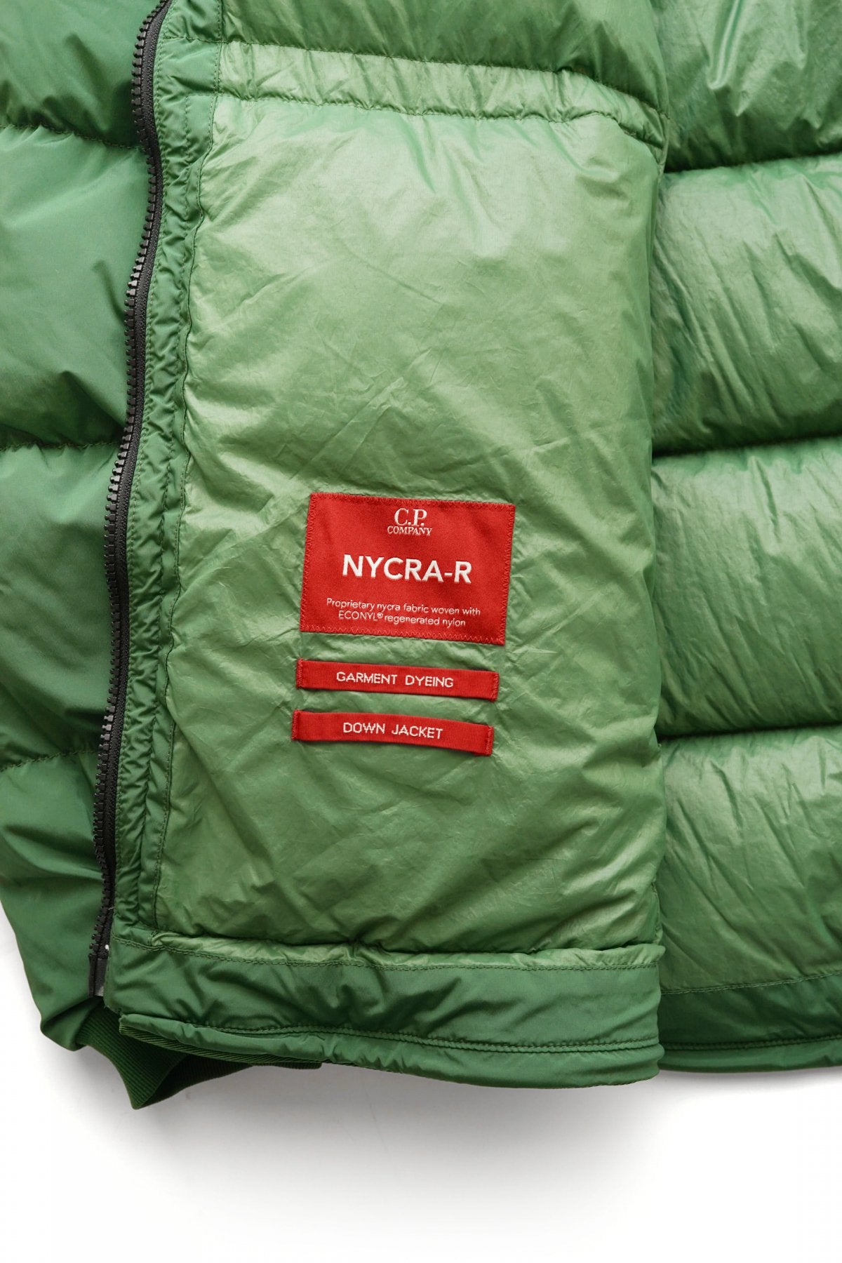 C.P.COMPANY - NYCRA-R DOWN JACKET - ELM GREEN