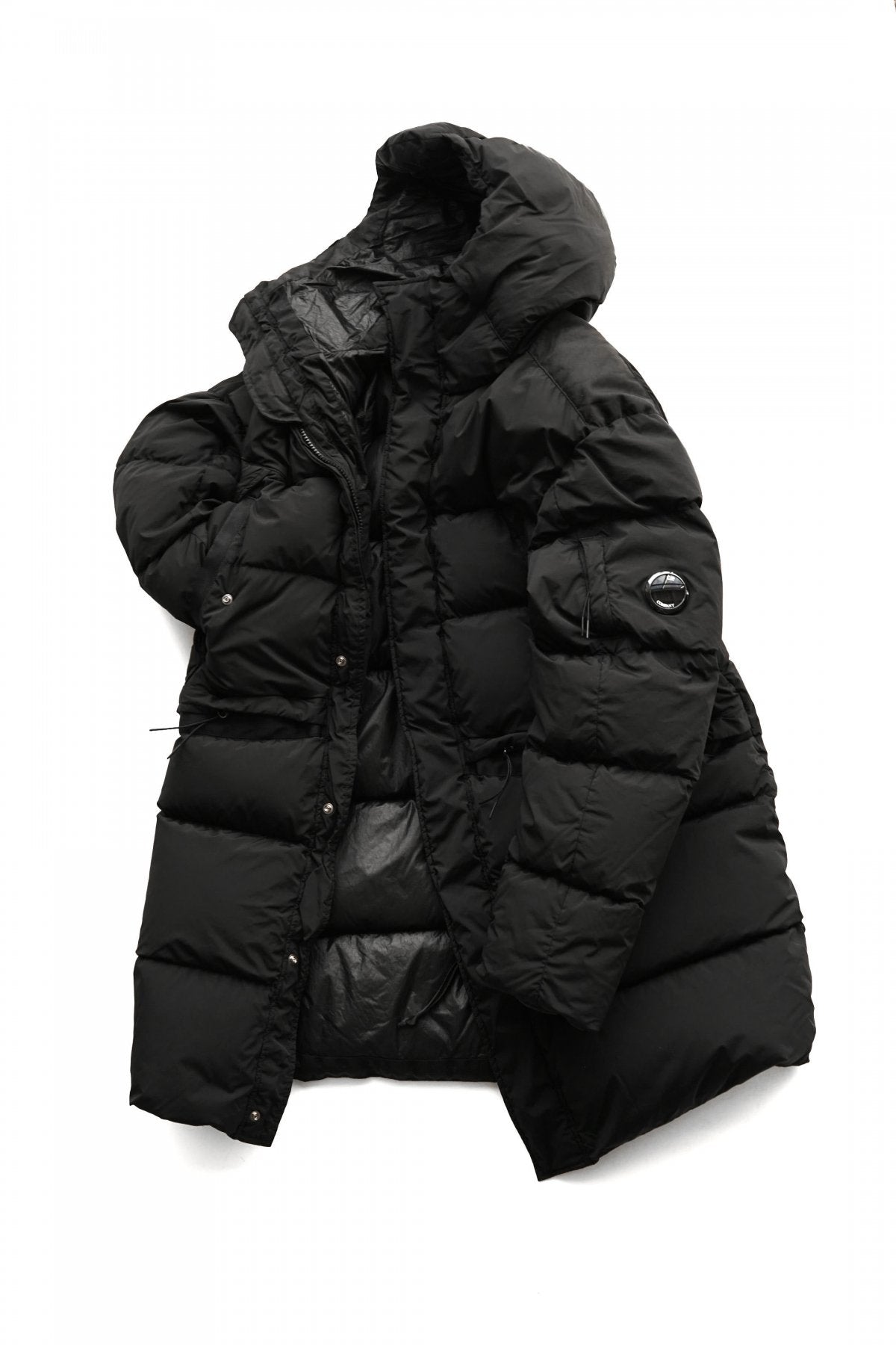 C.P.COMPANY - NYCRA-R DOWN PARKA - BLACK