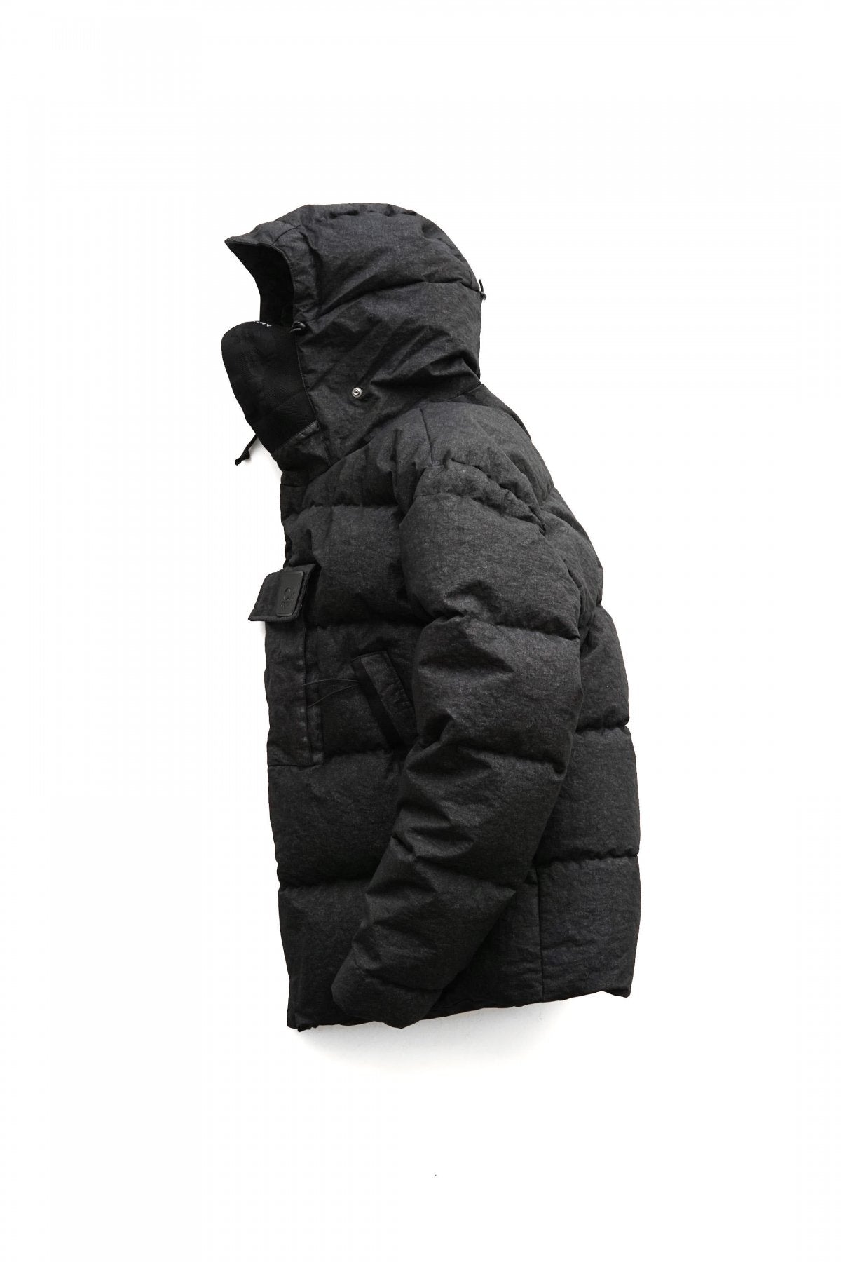 C.P.COMPANY - CO-TED NYLON DOWN JACKET - BLACK