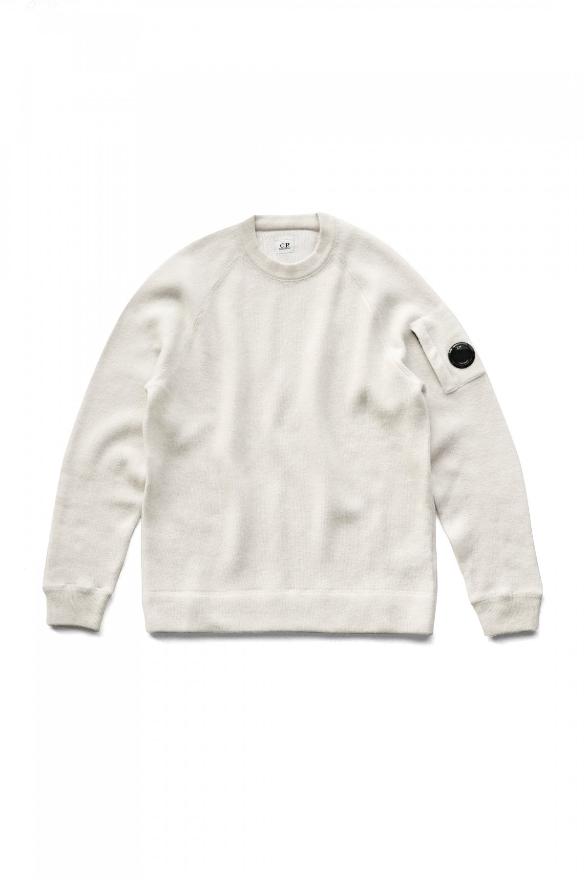 C.P.COMPANY - LAMBSWOOL DOUBLE KNIT - GAUZE WHITE