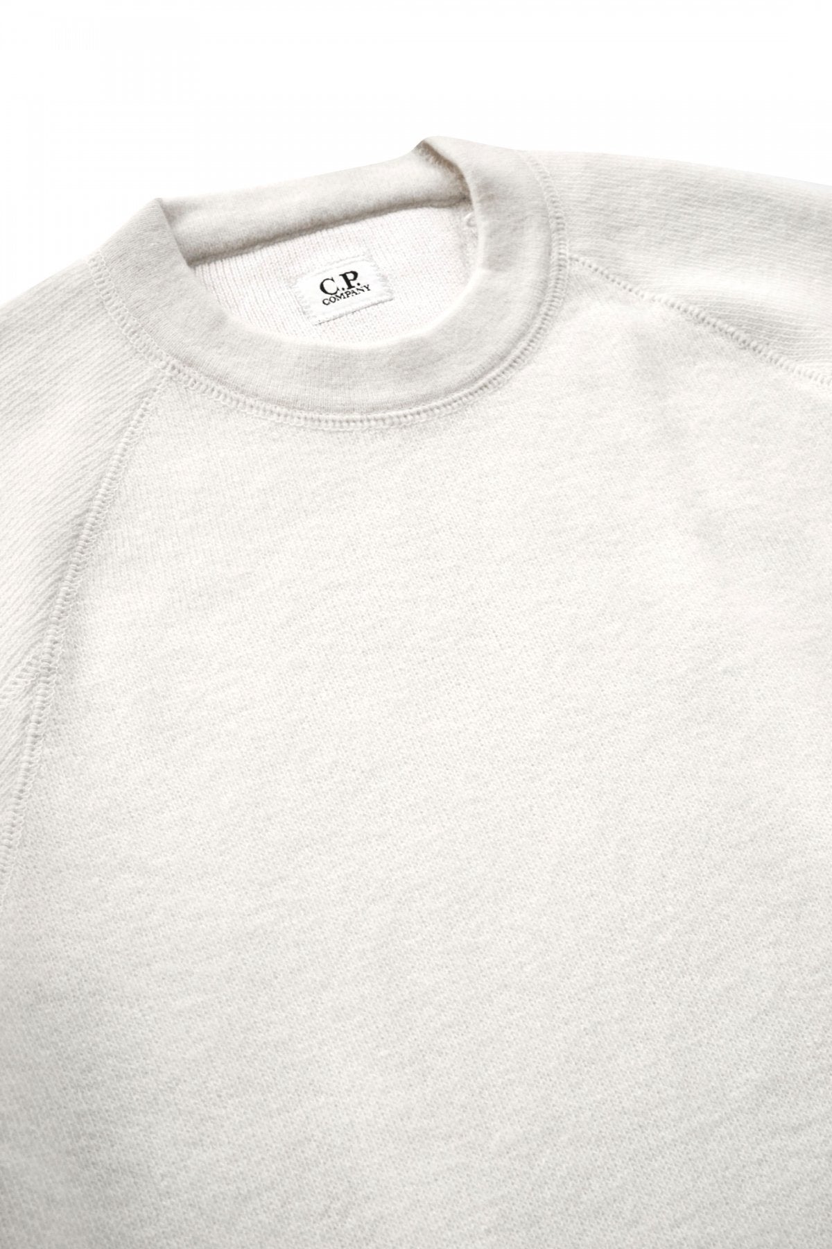 C.P.COMPANY - LAMBSWOOL DOUBLE KNIT - GAUZE WHITE