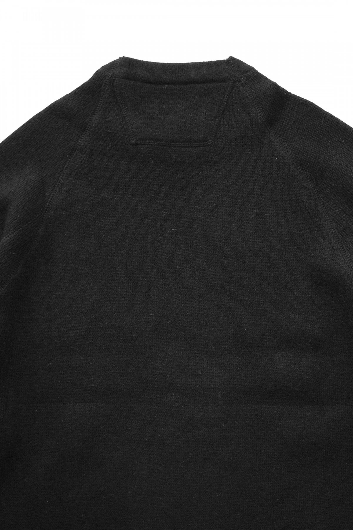 C.P.COMPANY - LAMBSWOOL DOUBLE KNIT - BLACK