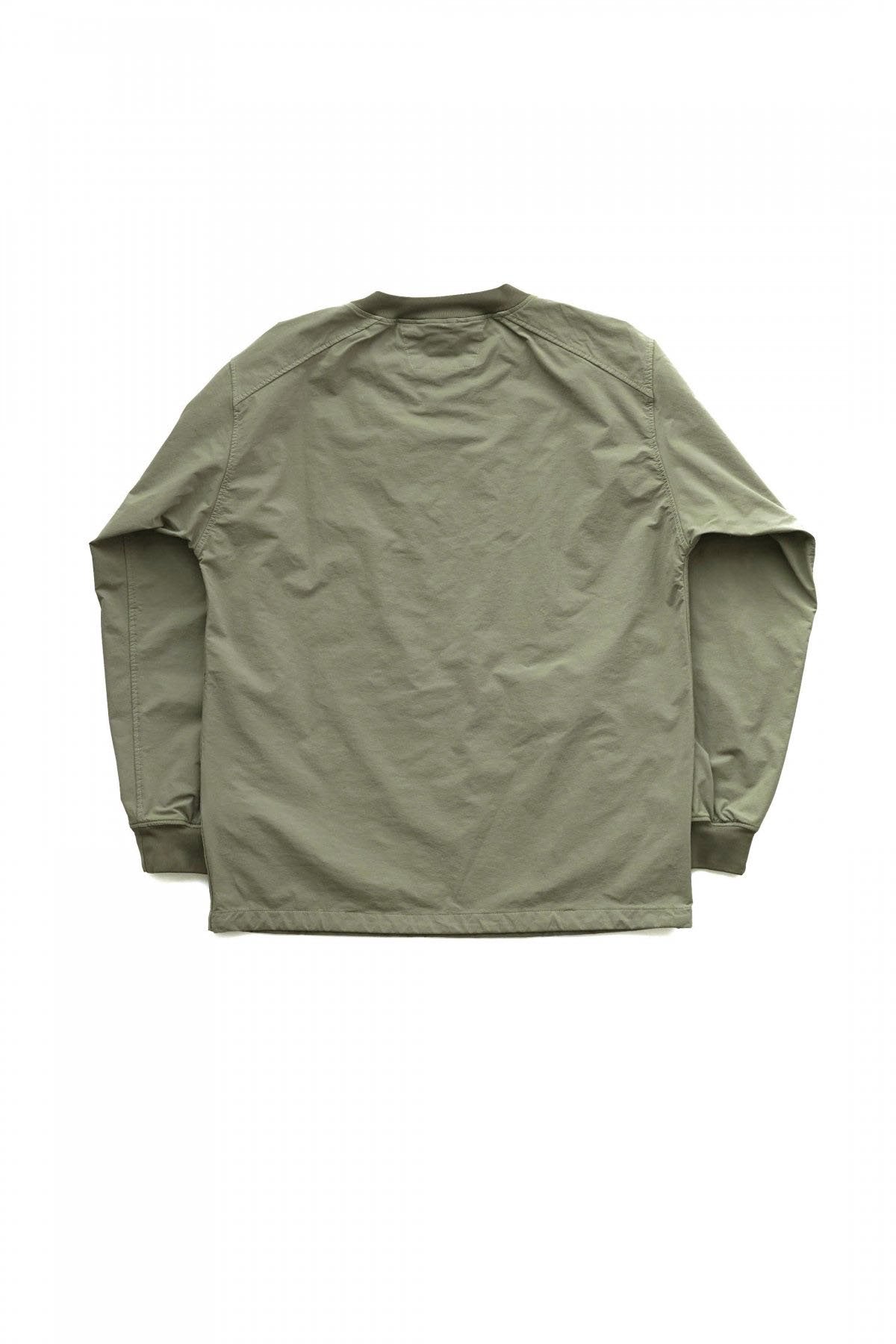 C.P.COMPANY - DYSHELL UTILITY SWEATSHIRT - STONE GRAY