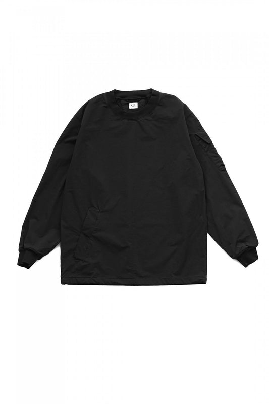 C.P. COMPANY - DYSHELL UTILITY SWEATSHIRT - BLACK